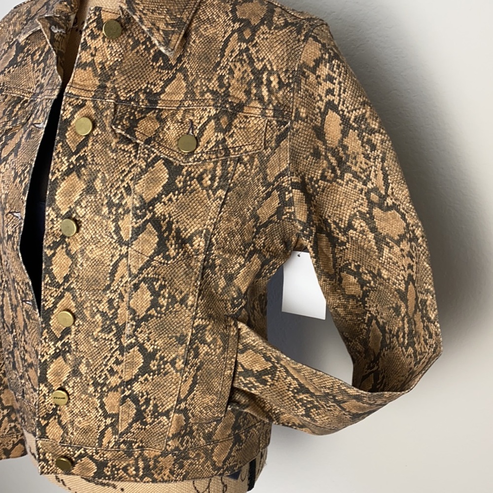 FRAME Python Trucker Jacket - Picture 2 of 7
